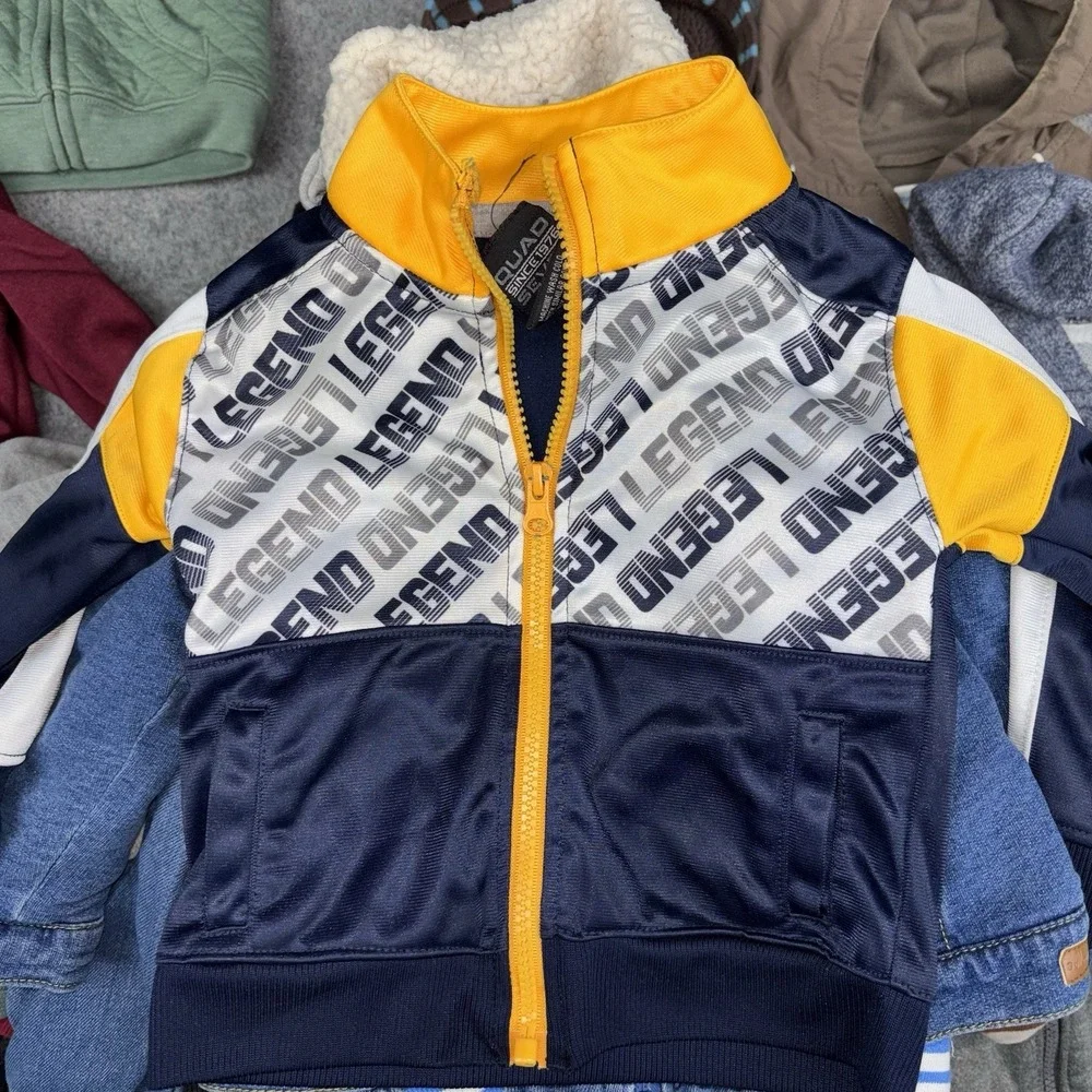 Boys Jackets Size 12M Lot Of 32 Mixed Nike Jordan Reebok Carters Toddler Coats